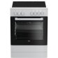 Cuisinière vitrocéramique Beko FSE67100GWS