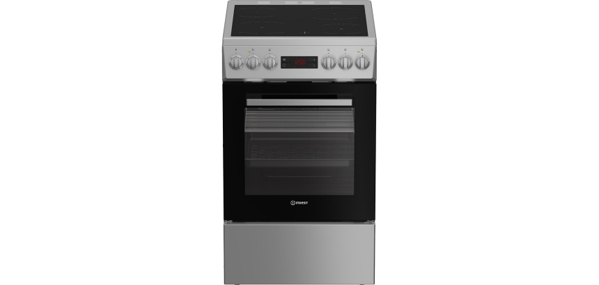 Cuisinière vitrocéramique Indesit I5V5LCS Silver