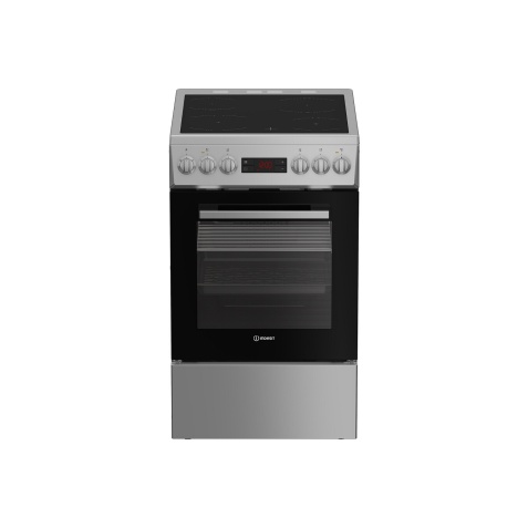 Cuisinière vitrocéramique Indesit I5V5LCS Silver