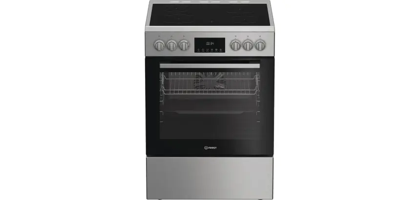 Cuisinière vitrocéramique Indesit I6V5LCX inox