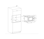Micro-ondes + Gril Proline GBI25IX