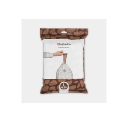 Accessoires de ménage Brabantia BRABANTIA SAC POUBELLE PERFECTFIT, CODE L, 40-45L, 40 SACS PAR DISTRIBUTEUR - WHITE