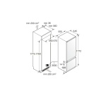 Réfrigérateur congélateur en bas Asko RFN31842EI - Encastrable 177 cm