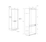 Réfrigérateur congélateur en bas Haier HBW7518C encastrable 177 cm