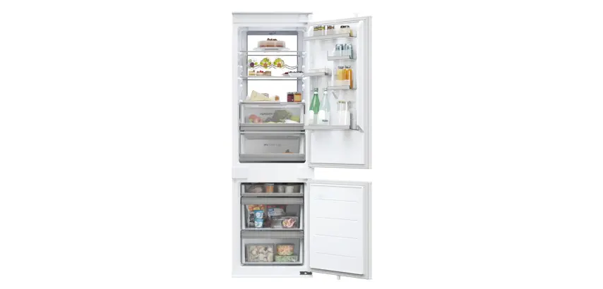 Réfrigérateur congélateur en bas Haier hbw7518dt - combine encastrable 177 cm