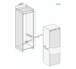 Réfrigérateur 1 porte Miele K 7715 E - Encastrable 177 cm