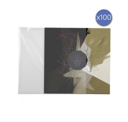 Accessoire platine vinyle Enova Hifi Lot de 100 pochettes pour disques vinyle 33 tours PEV 100 33T