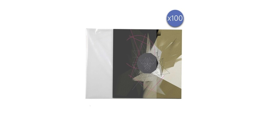 Accessoire platine vinyle Enova Hifi Lot de 100 pochettes pour disques vinyle 33 tours PEV 100 33T