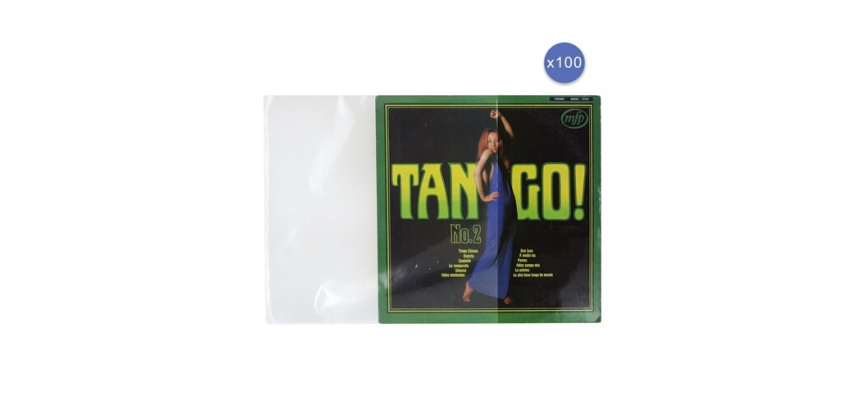 Accessoire platine vinyle Enova Hifi Lot de 100 pochettes haute qualite pour disques vinyle 33 tours PEV 100 HC 33T