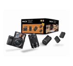 Appareil photo hybride Sony Pack A6400 + FE 16-50 mm + FE 55-210 mm + chargeur externe + 2ème batterie