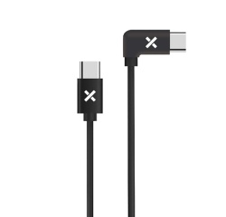 Câble téléphone portable Wefix Cable coude USB-C vers USB-C 1M Noir