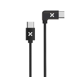Câble téléphone portable Wefix Cable coude USB-C vers USB-C 1M Noir