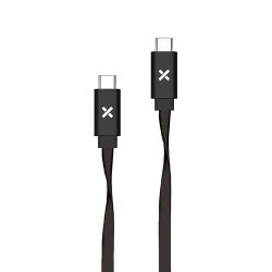 Câble téléphone portable Wefix Cable Plat USB-C vers USB-C 1M Noir