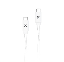 Câble téléphone portable Wefix Cable Plat USB-C vers USB-C 1M Blanc