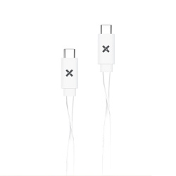 Câble téléphone portable Wefix Cable Plat USB-C vers USB-C 1M Blanc