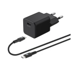 Chargeur pour téléphone mobile Wefix Chargeur secteur 20W + Cable USB-C 1m Noir