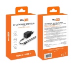 Chargeur pour téléphone mobile Wefix Chargeur secteur 20W + Cable USB-C 1m Noir