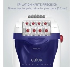 Epilateur électrique Calor Silence Soft Fonction Vision EP5624C0 BLANC/BLEU