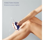 Epilateur électrique Calor Silence Soft Fonction Vision EP5624C0 BLANC/BLEU