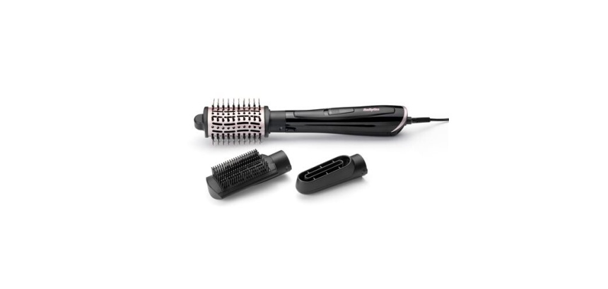 Brosse coiffante Babyliss BaByliss - AS128E - Brosse soufflante NOIR-ROSE