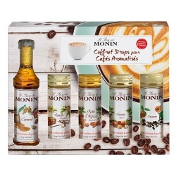 Sirop et concentré Monin Coffret cafe 5*5 cl - pour boissons chaudes