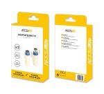 Accessoire TV vidéo Accsup FICHES ANTENNE TV COAXIALE MALE + FEMELLE 9,52 MM