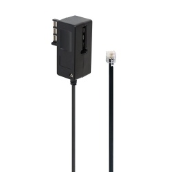 Câbles ADSL Accsup CABLE FICHE T GIGOGNE MALE/FEMELLE VERS RJ11 5M NOIR