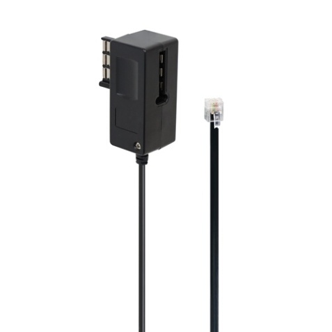 Câbles ADSL Accsup CABLE FICHE T GIGOGNE MALE/FEMELLE VERS RJ11 5M NOIR