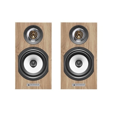 Enceinte bibliothèque Triangle Titus EZ Chene Clair vendues par paire