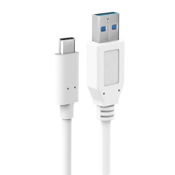 Cables USB Accsup CABLE USB-C VERS USB A 3.0 B BLANC 1M