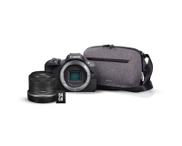 Appareil photo hybride Canon EOS R100 + RF-S 18-45mm f/4.5-6.3 IS STM + Sac photo + carte SD 64 go