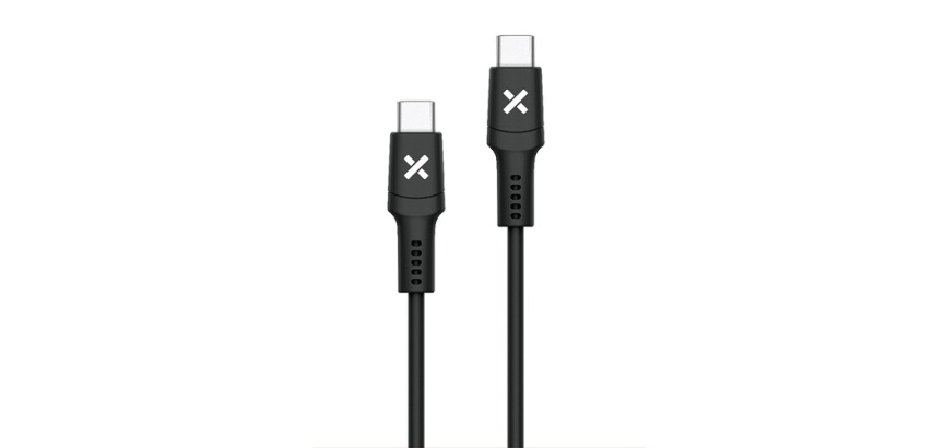 Câble téléphone portable Wefix Cable USB-C vers USB-C 60W 2m Noir