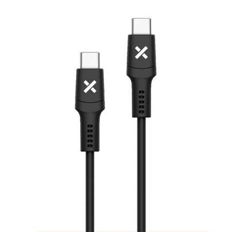 Câble téléphone portable Wefix Cable USB-C vers USB-C 60W 2m Noir
