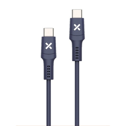Câble téléphone portable Wefix Cable USB-C vers USB-C 60W 1m Bleu