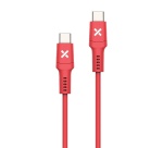 Câble téléphone portable Wefix Cable USB-C vers USB-C 60W 1m Rouge
