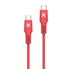 Câble téléphone portable Wefix Cable USB-C vers USB-C 60W 1m Rouge
