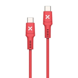 Câble téléphone portable Wefix Cable USB-C vers USB-C 60W 1m Rouge