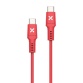 Câble téléphone portable Wefix Cable USB-C vers USB-C 60W 1m Rouge