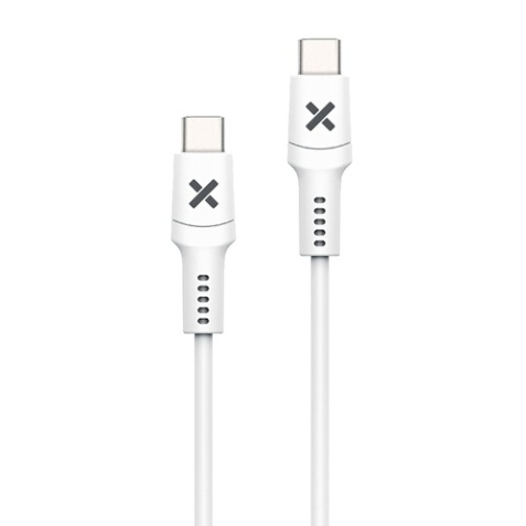 Câble téléphone portable Wefix Cable USB-C vers USB-C 60W 2m Blanc