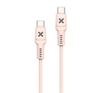 Câble téléphone portable Wefix Cable USB-C vers USB-C 60W 1m Rose