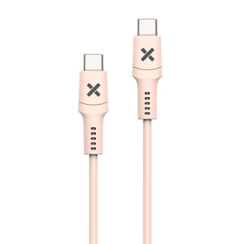 Câble téléphone portable Wefix Cable USB-C vers USB-C 60W 1m Rose