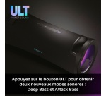 Enceinte sans fil Sony ULT FIELD 7 - Enceinte portable sans fil Bluetooth avec ULT POWER SOUND - Noir
