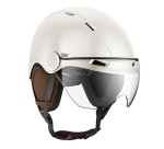 Casque vélo Casr Life Crème avec visière - M