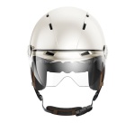 Casque vélo Casr Life Crème avec visière - M