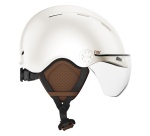 Casque vélo Casr Life Crème avec visière - M