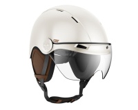 Casque vélo Casr Life Crème avec visière - L