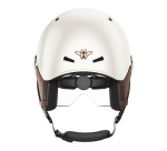 Casque vélo Casr Life Crème avec visière - L