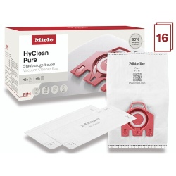 Sac aspirateur Miele Pack XXL Hyclean Pure FJM 80% matieres recyclees X16 SACS