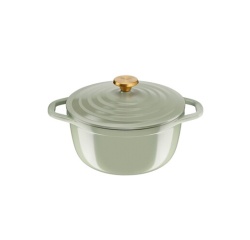 Cocotte Tefal Tefal Cocotte ronde 24 cm AIR SOFT LIGHT Green Lichen en fonte d''aluminium induction E2664625