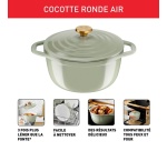 Cocotte Tefal Tefal Cocotte ronde 24 cm AIR SOFT LIGHT Green Lichen en fonte d''aluminium induction E2664625
